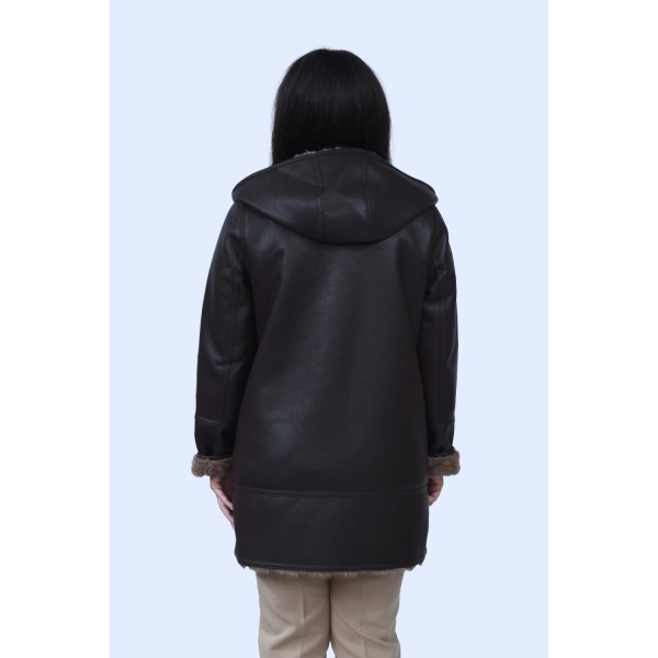 Καφέ Γούνα  (Double Face) Μεγάλα Μεγέθη