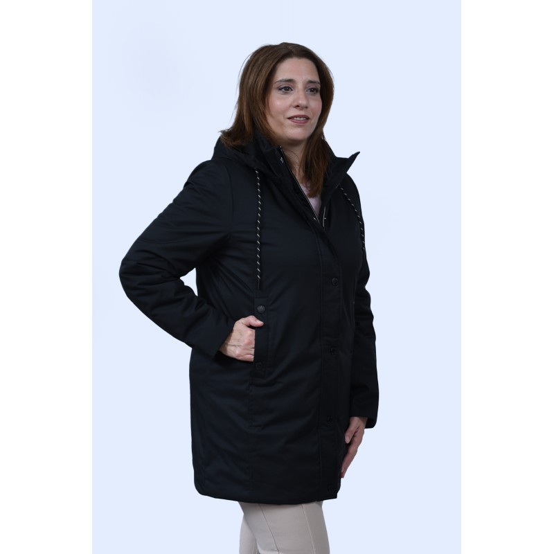 Μπουφάν μαύρο Julianea (FIRA)