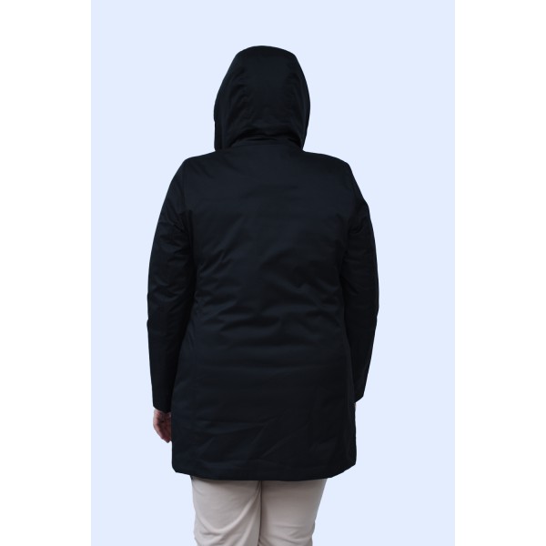 Μπουφάν μαύρο Julianea (FIRA) Μεγάλα Μεγέθη