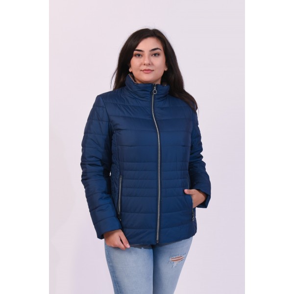 MicroCoat μπουφάν μπλε Μεγάλα Μεγέθη