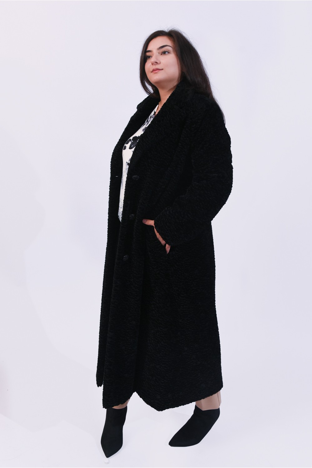 Παλτό μαύρο αστρακάν Βραδινά