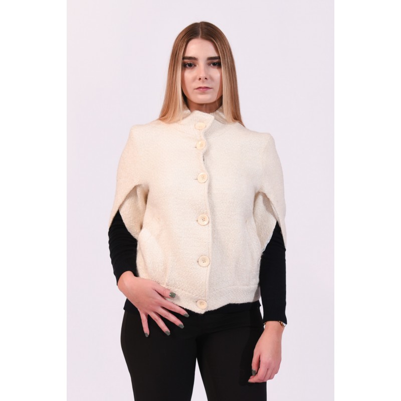 Ζακέτα εκρού Πανωφόρια