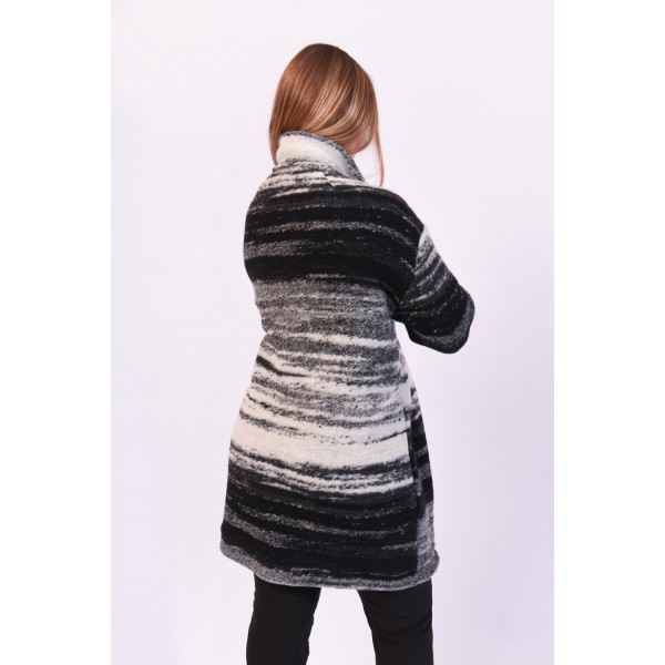 Ημίπαλτο ασπρόμαυρο Μεγάλα Μεγέθη