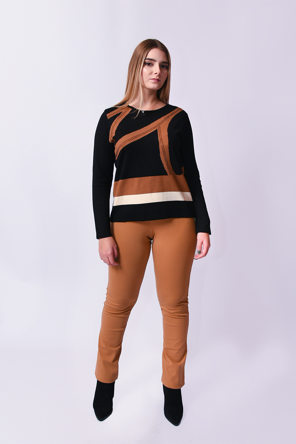 Παντελόνι-Κολάν καμηλό Albertini Παντελόνια