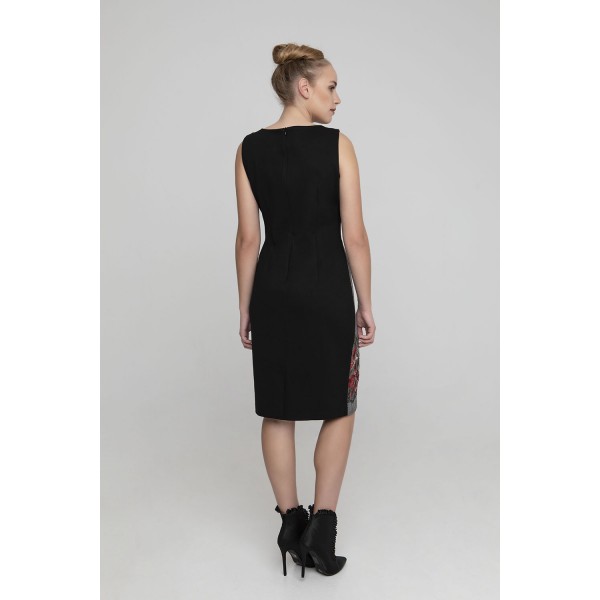 Φόρεμα με λουλούδια γκρι Φορέματα