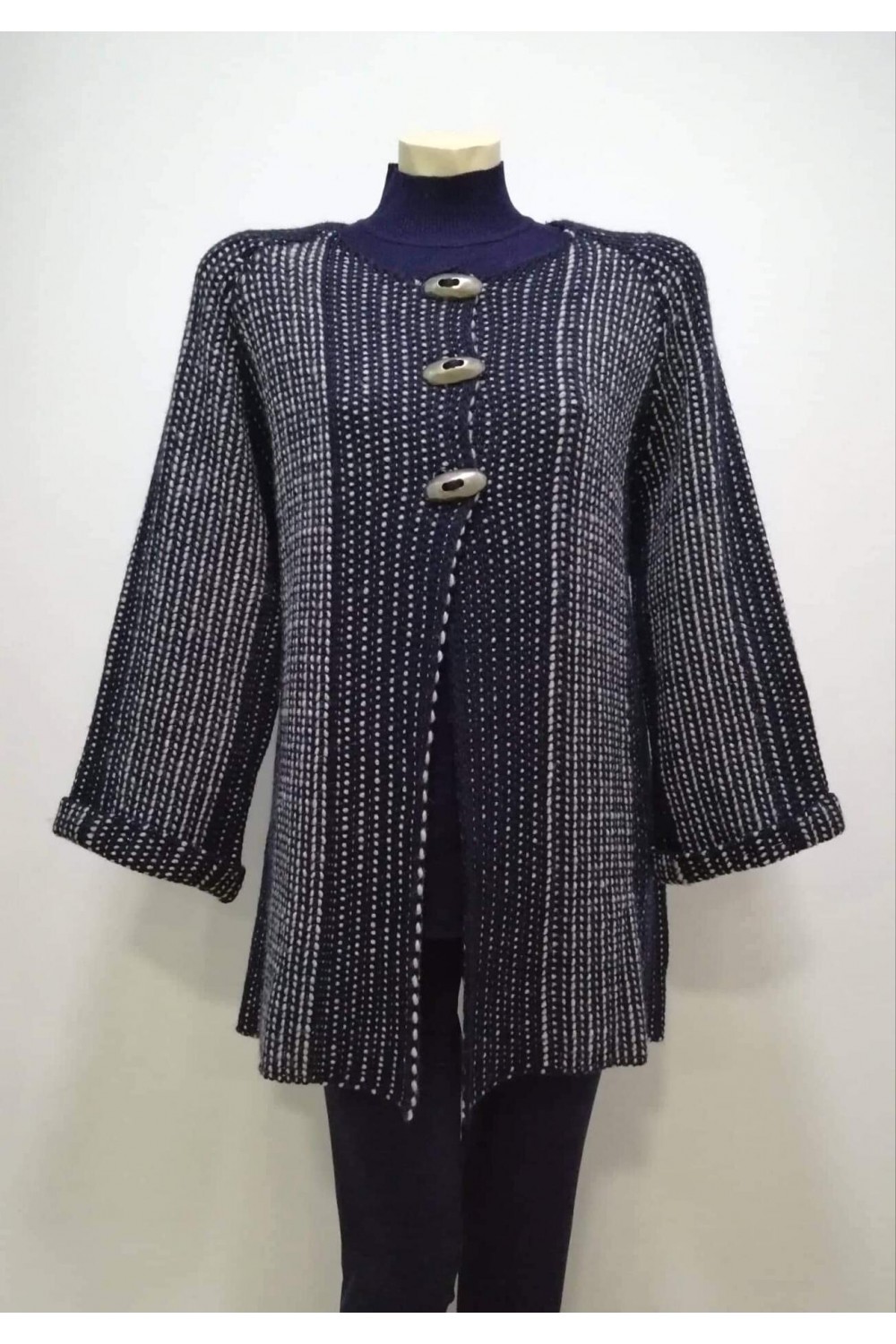 Ζακέτα με 3 κουμπιά  Πανωφόρια