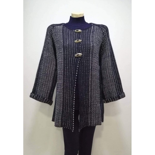 Ζακέτα με 3 κουμπιά  Πανωφόρια