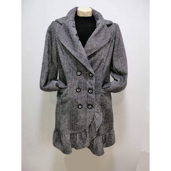 Ημίπαλτο Tweed γκρι  Πανωφόρια