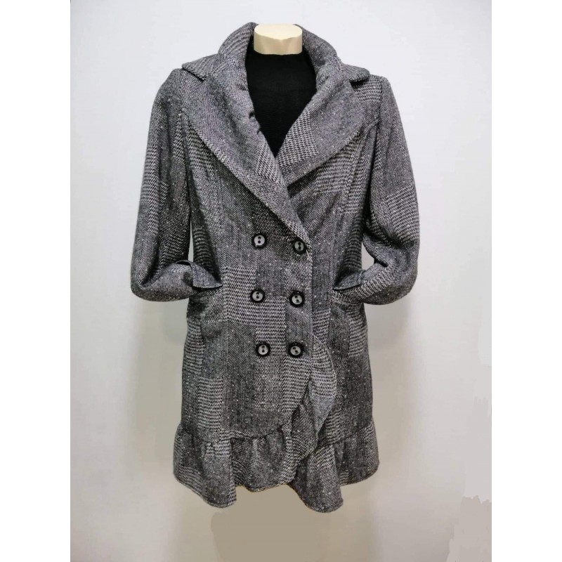 Ημίπαλτο Tweed γκρι  Πανωφόρια