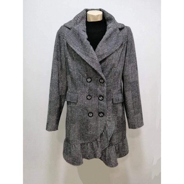 Ημίπαλτο Tweed γκρι  Πανωφόρια