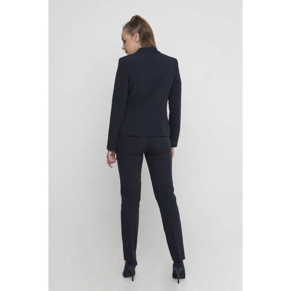 Σακάκι μεσάτο μπλε σκούρο Πανωφόρια