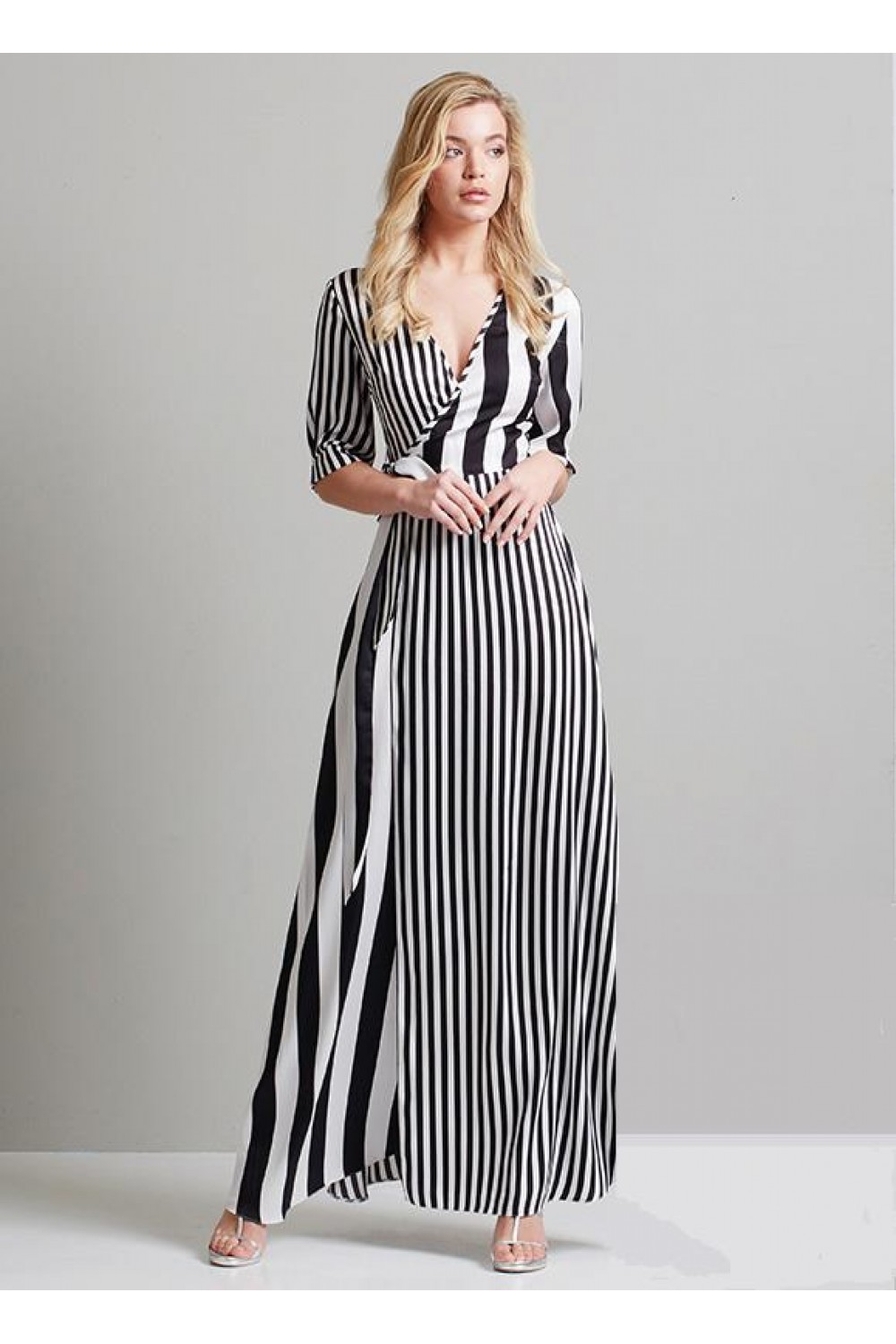 Φόρεμα maxi ριγέ Φορέματα