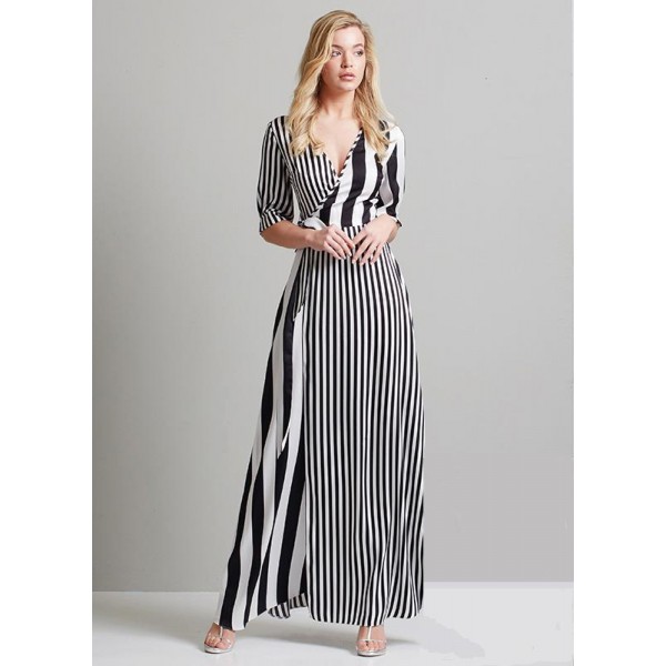 Φόρεμα maxi ριγέ Φορέματα